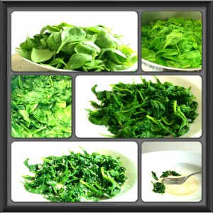 japanischer Spinatsalat