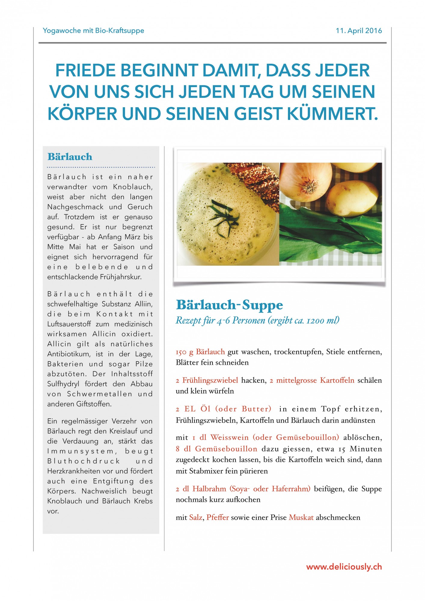 Bärlauchsuppe